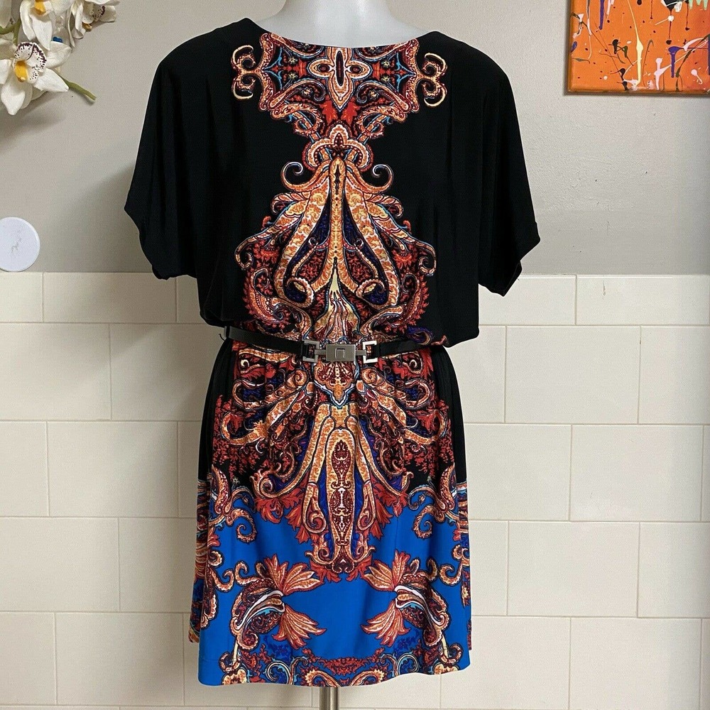 23rd St Women Casual Geometric Mini Stretch Dress